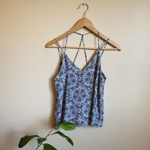 Muti-color chiffon tank